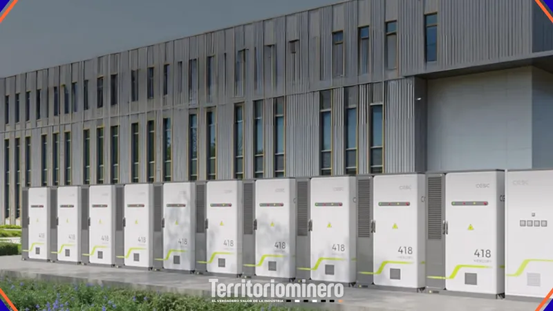 Sistemas BESS de almacenamiento de energía en la industria chilena